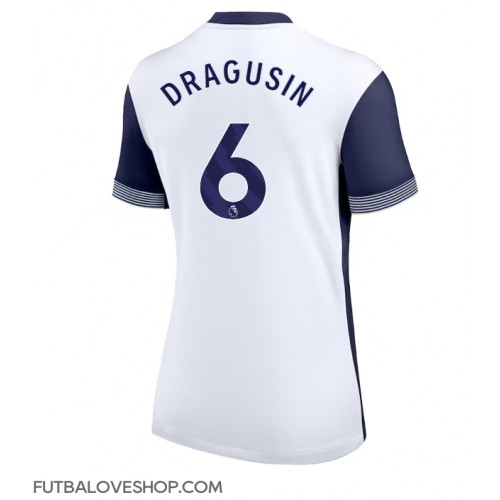 Dres Tottenham Hotspur Radu Dragusin #6 Domáci pre Ženy 2024-25 Krátky Rukáv